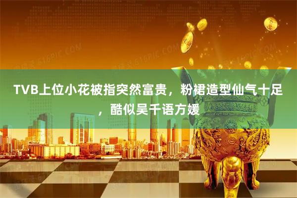 TVB上位小花被指突然富贵，粉裙造型仙气十足，酷似吴千语方媛